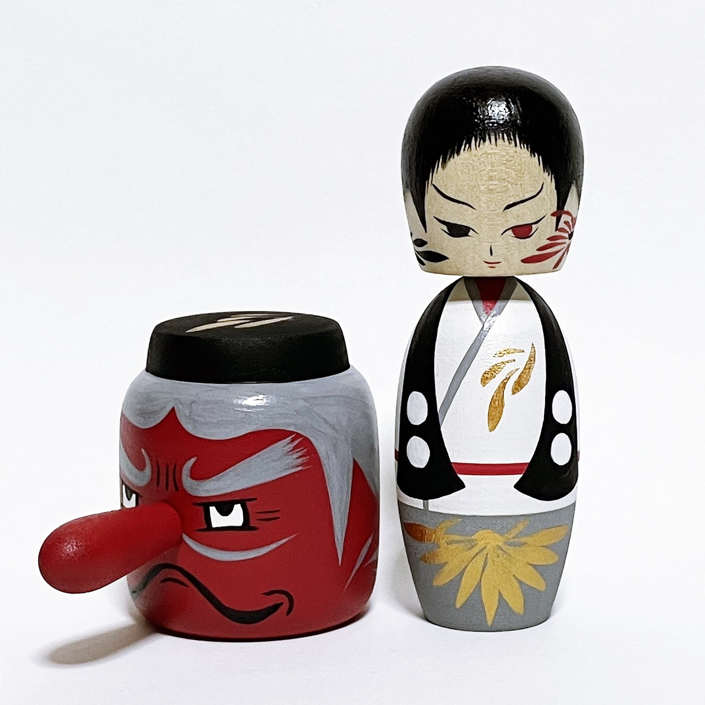 天狗　妖怪　こけし　Tengu Yokai Kokeshi　※126