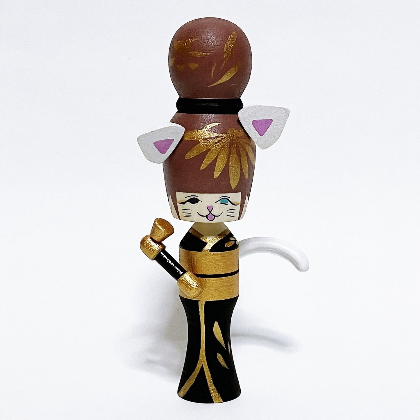 猫娘　妖怪　こけし　煙管　Neko-Musume Yokai Kokeshi Smoke Pipe　※127