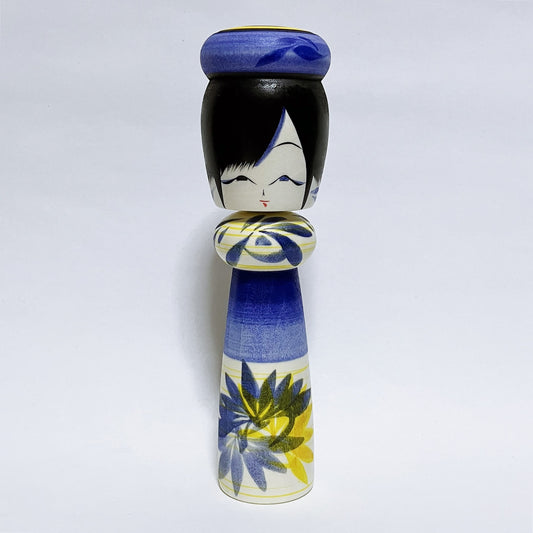 髷こけし　本人型　Noboru Wagatsuma type bun hair Kokeshi　※151