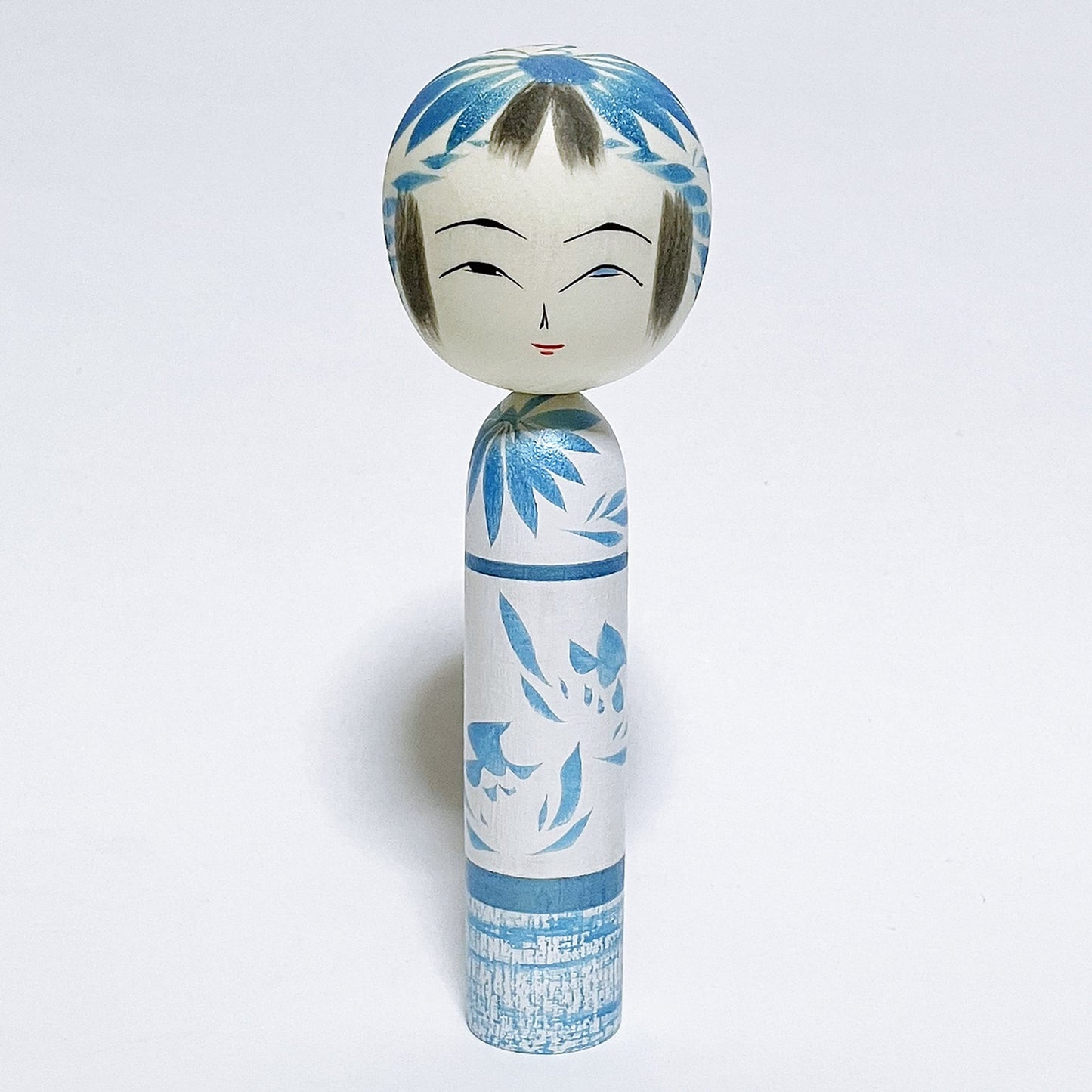 Sky Blue　本人型　こけし　Noboru Wagatsuma type Kokeshi 　※159