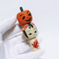 Halloween　カボチャ乗せ　こけし　Pumpkin on top  Kokeshi　※203