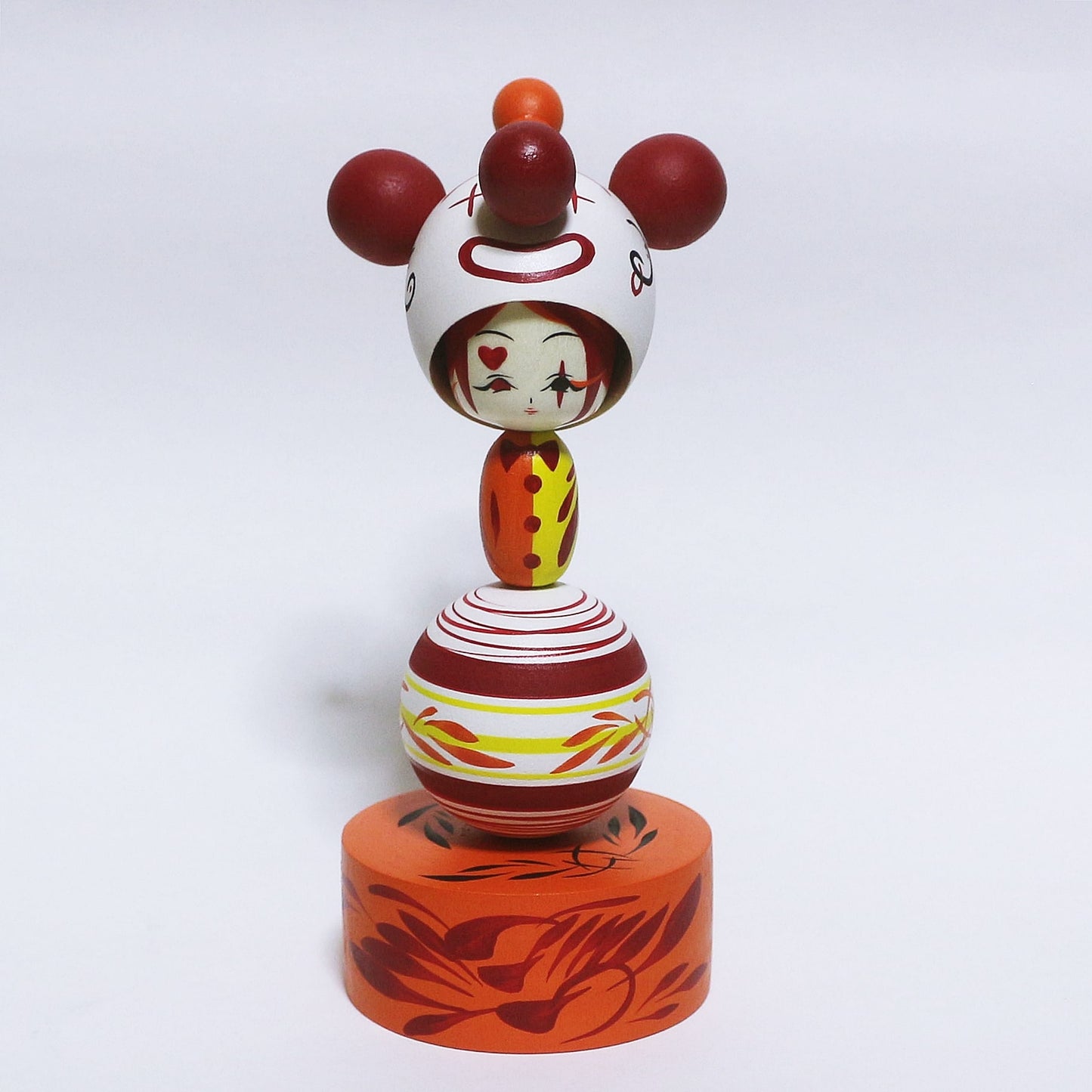 Halloween　サーカス　ピエロ　Circus Clown Kokeshi　※217