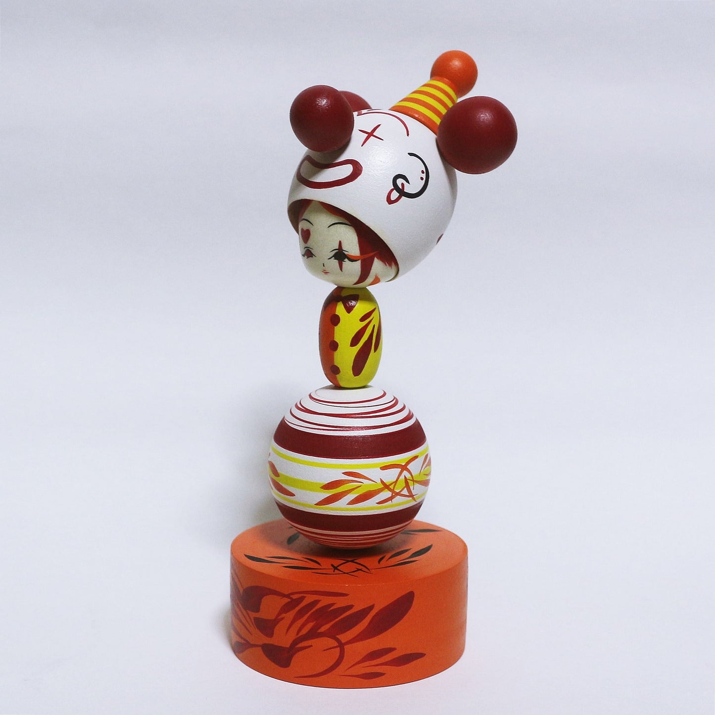 Halloween　サーカス　ピエロ　Circus Clown Kokeshi　※217