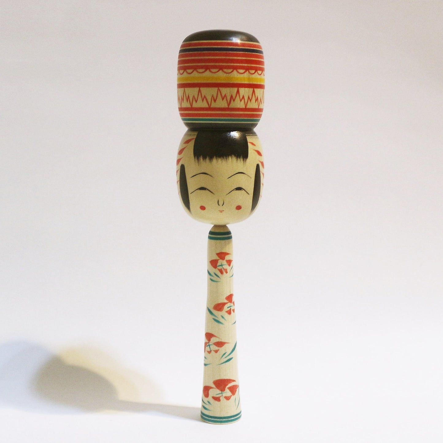 五寸＋髷　本人型　Noboru Wagatsuma Type KOKESHI　#391