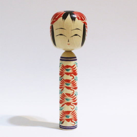 本人型　重ね菊　こけし　Noboru Wagatsum Type KASANE-GIKU KOKESHI　#436