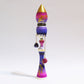 Purple Mix Earrings Bun Hair KOKESHI　#443