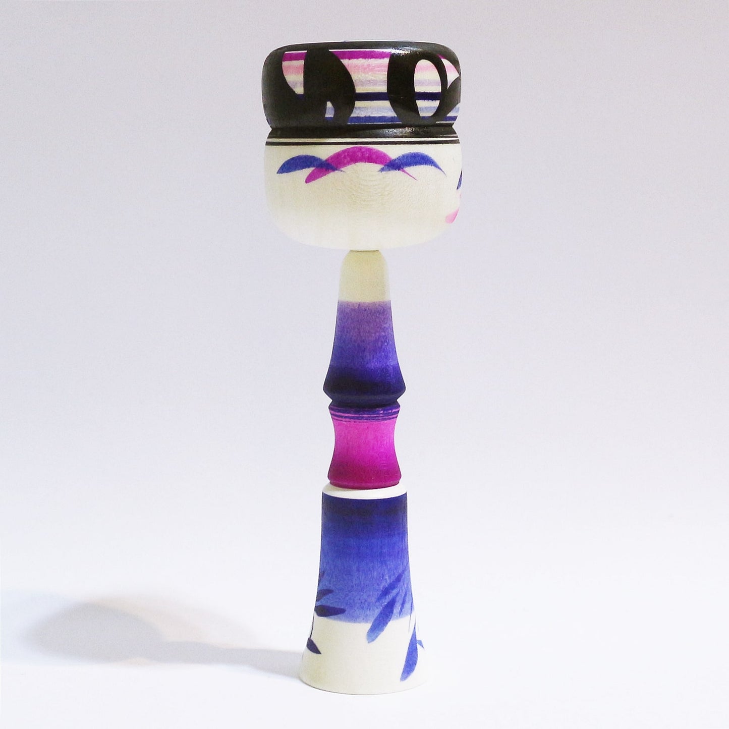 Purple Mix Bun Hair KOKESHI　#447