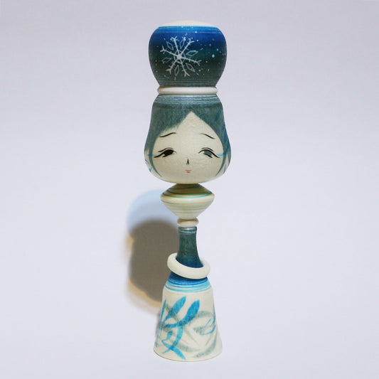 冬色　輪入れ　こけし　Winter Colors Ring KOKESHI　#480