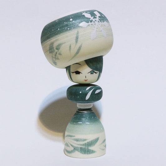 冬色　帽子　こけし　Winter Colors Hat KOKESHI　#489