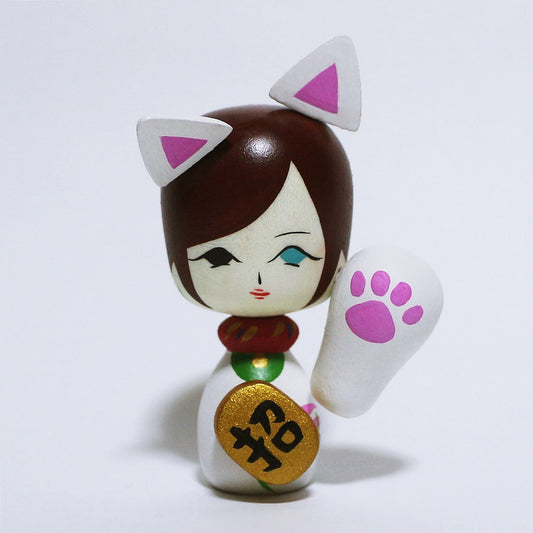 招きネコこけし　MANEKI-NEKO KOKESHI　※512