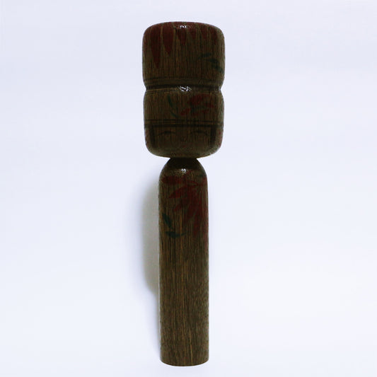 希少材　埋れ木　髷　こけし　Rare Wood Bogwood Bun Hair KOKESHI　※517