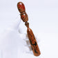 希少材　紅梅　おだんごヘア　こけし　Rare Wood Red Plum Bun Hair KOKESHI　※523