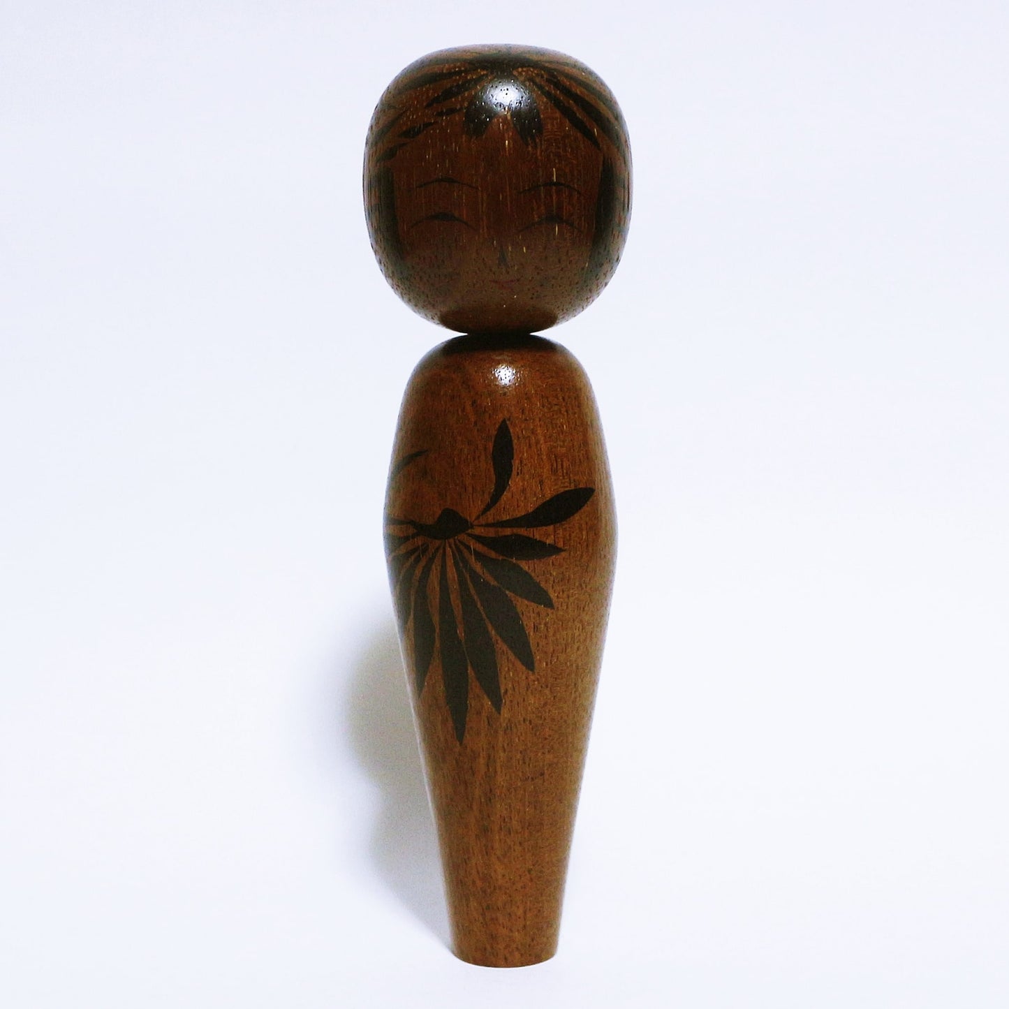 銘木　鉄刀木　こけし　Precious Wood Bombay Black Wood KOKESHI　※527