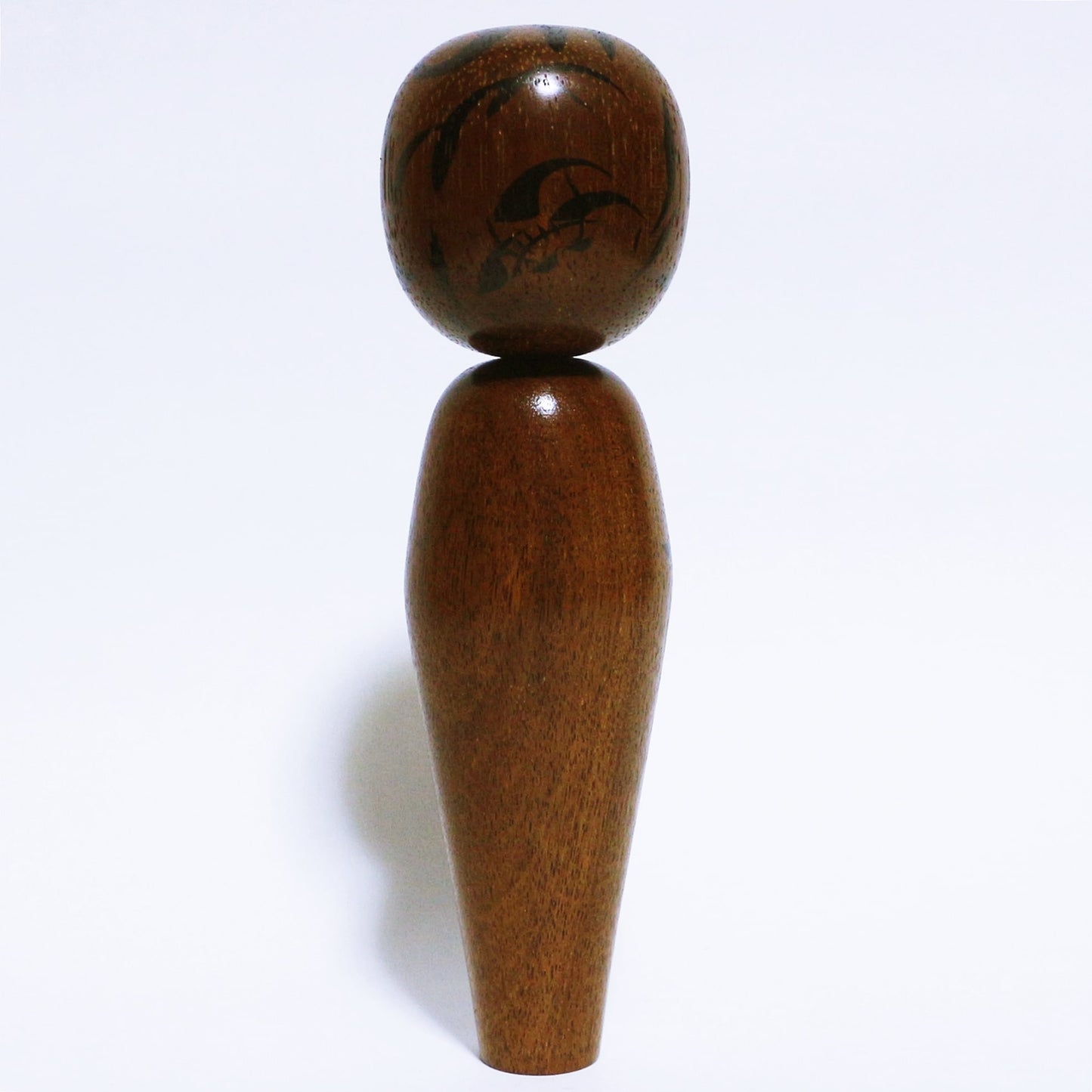 銘木　鉄刀木　こけし　Precious Wood Bombay Black Wood KOKESHI　※527