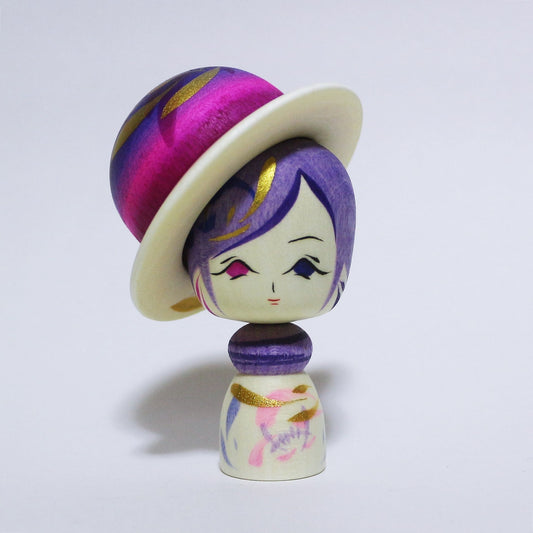 Purple Mix Hat KOKESHI　※534