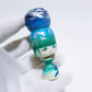 Blue Mix Bun Hair KOKESHI　※536