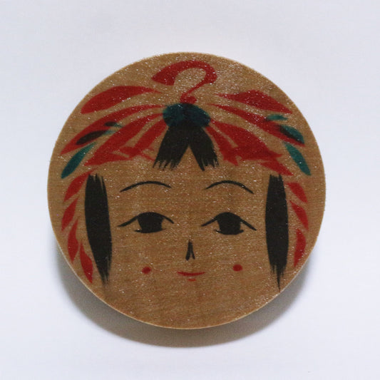 こけしブローチ　KOKESHI Brooch　※661