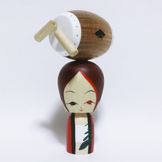 夏祭り　和太鼓こけし　Summer Festival Japanese Drum KOKESHI　※664