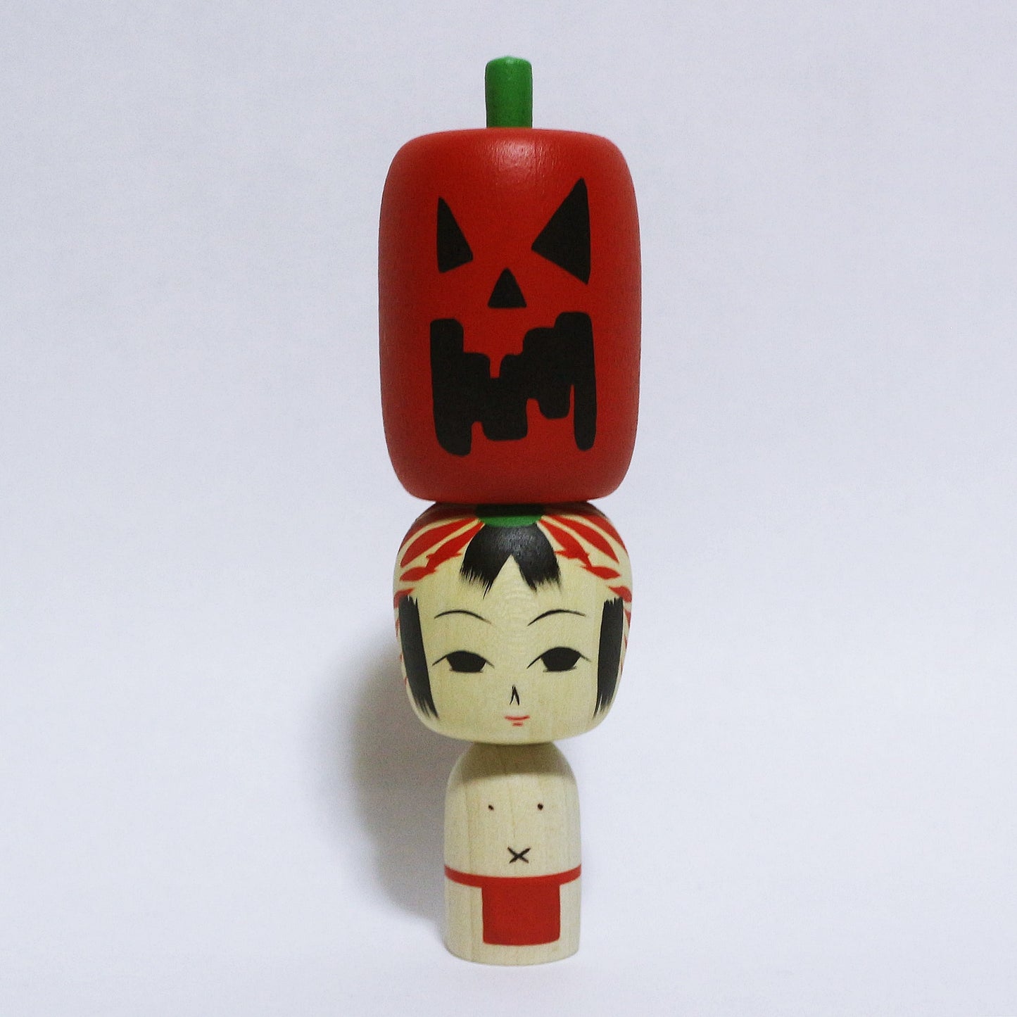 HALLOWEEN カボチャ こけし　Pumpkin Kokeshi　※679