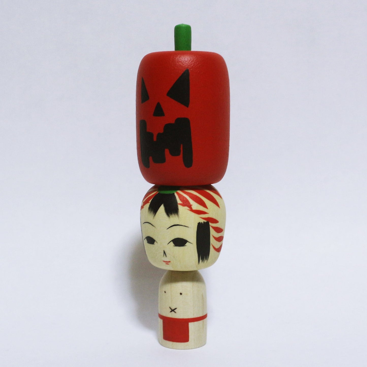 HALLOWEEN カボチャ こけし　Pumpkin Kokeshi　※679