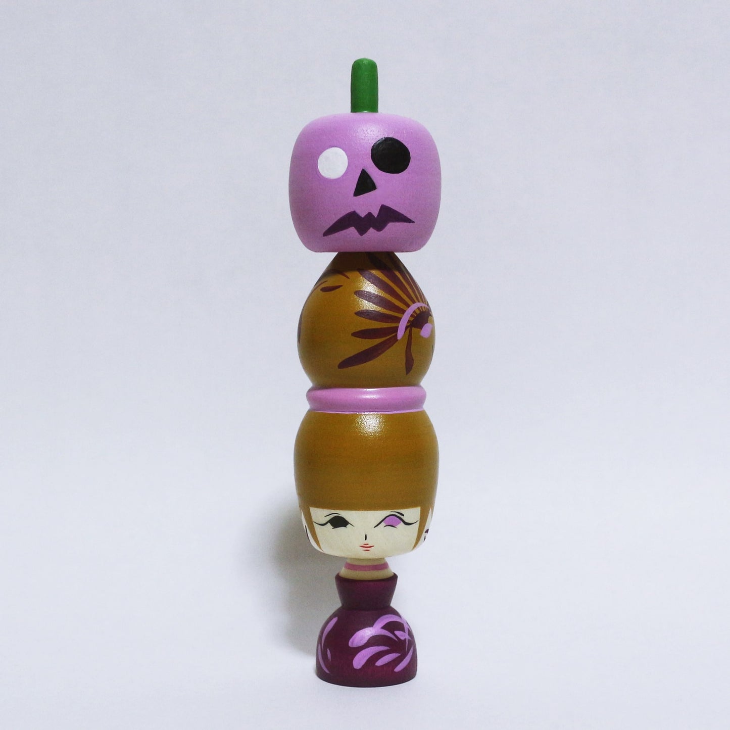HALLOWEEN カボチャこけし　Pumpkin Kokeshi　※681