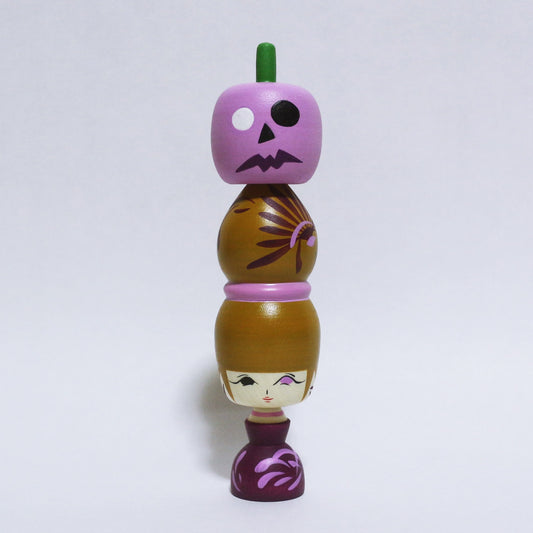 HALLOWEEN カボチャこけし　Pumpkin Kokeshi　※681