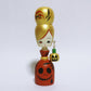 HALLOWEEN カボチャ イヤリング こけし　Pumpkin Earrings KOKESHI　※683