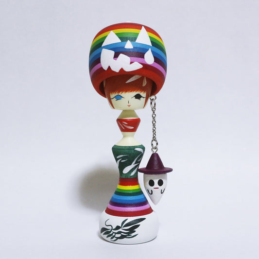 HALLOWEEN カボチャ 帽子 こけし　Pumpkin Hat KOKESHI　※685