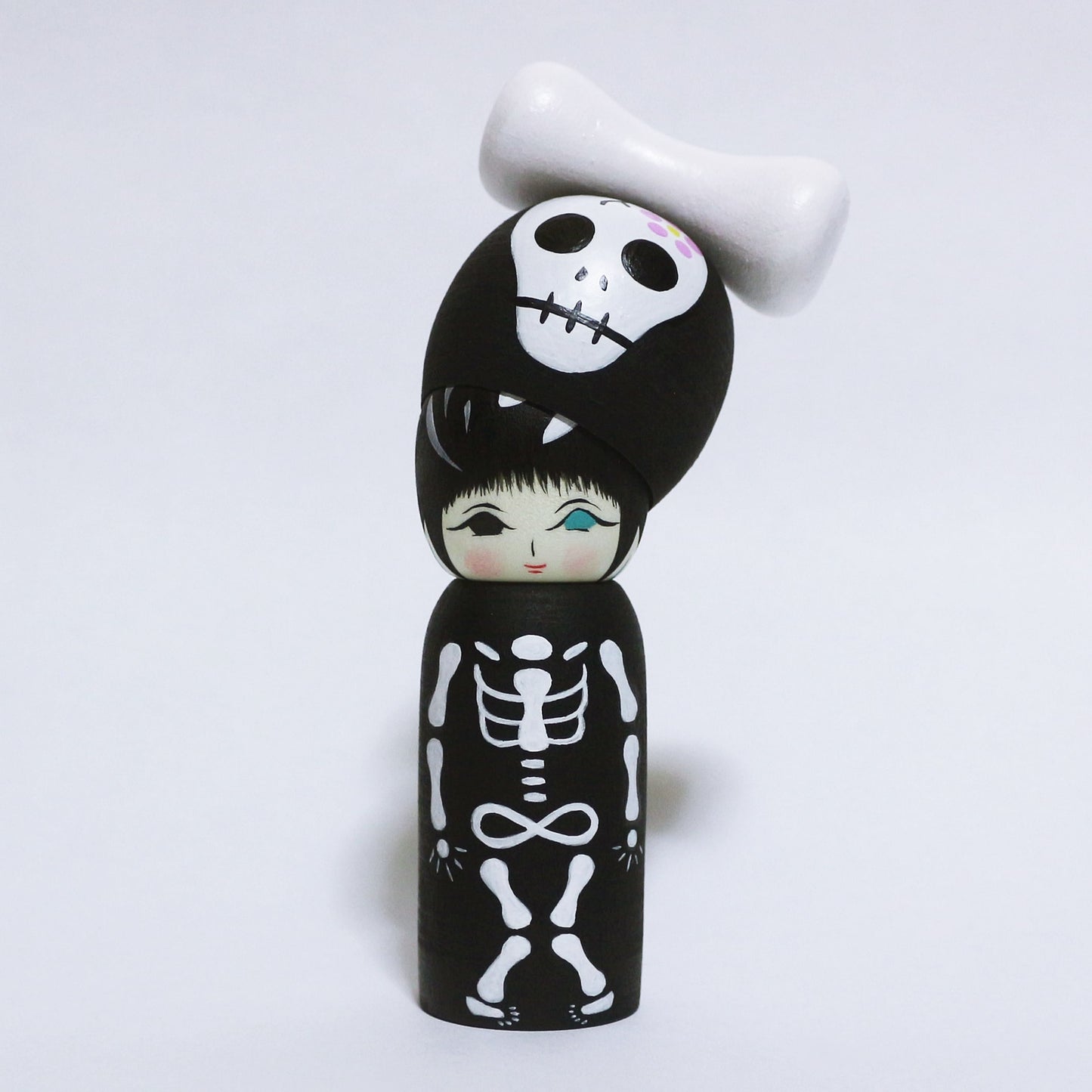HALLOWEEN ガイコツ　Skeleton KOKESHI　※691