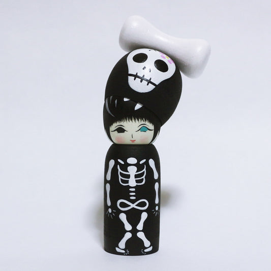 HALLOWEEN ガイコツ　Skeleton KOKESHI　※691