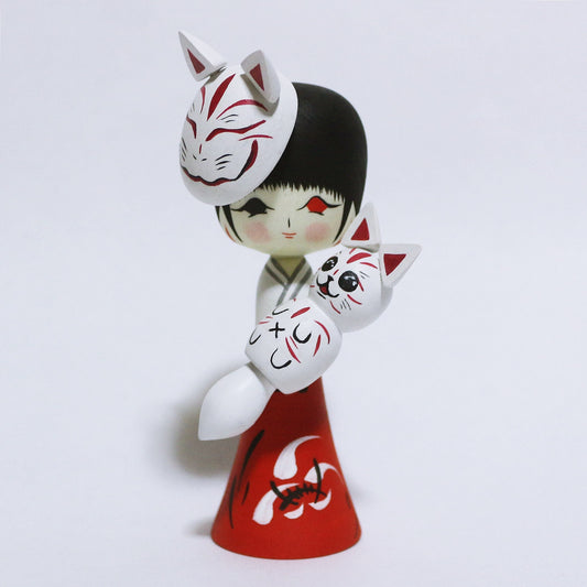 HALLOWEEN Cosplay 巫女　Shrine Maiden KOKESHI　※696