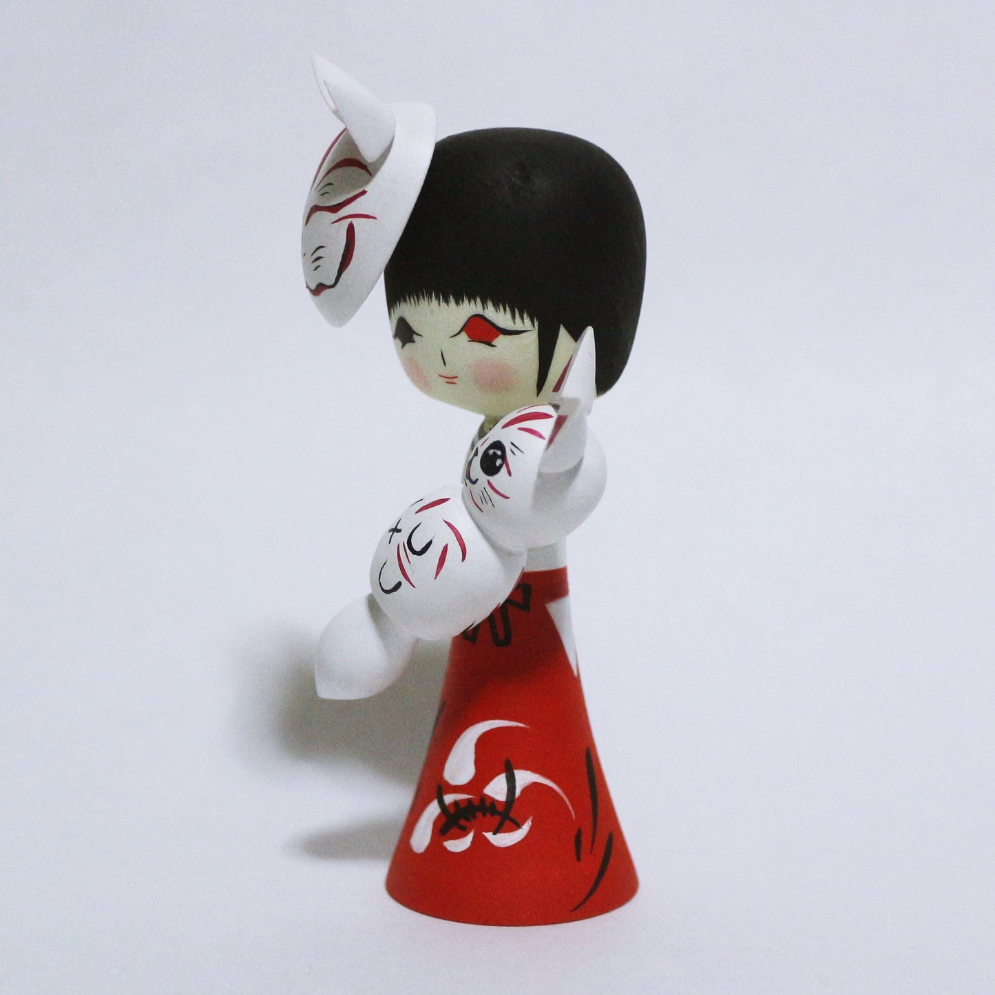 HALLOWEEN Cosplay 巫女　Shrine Maiden KOKESHI　※696