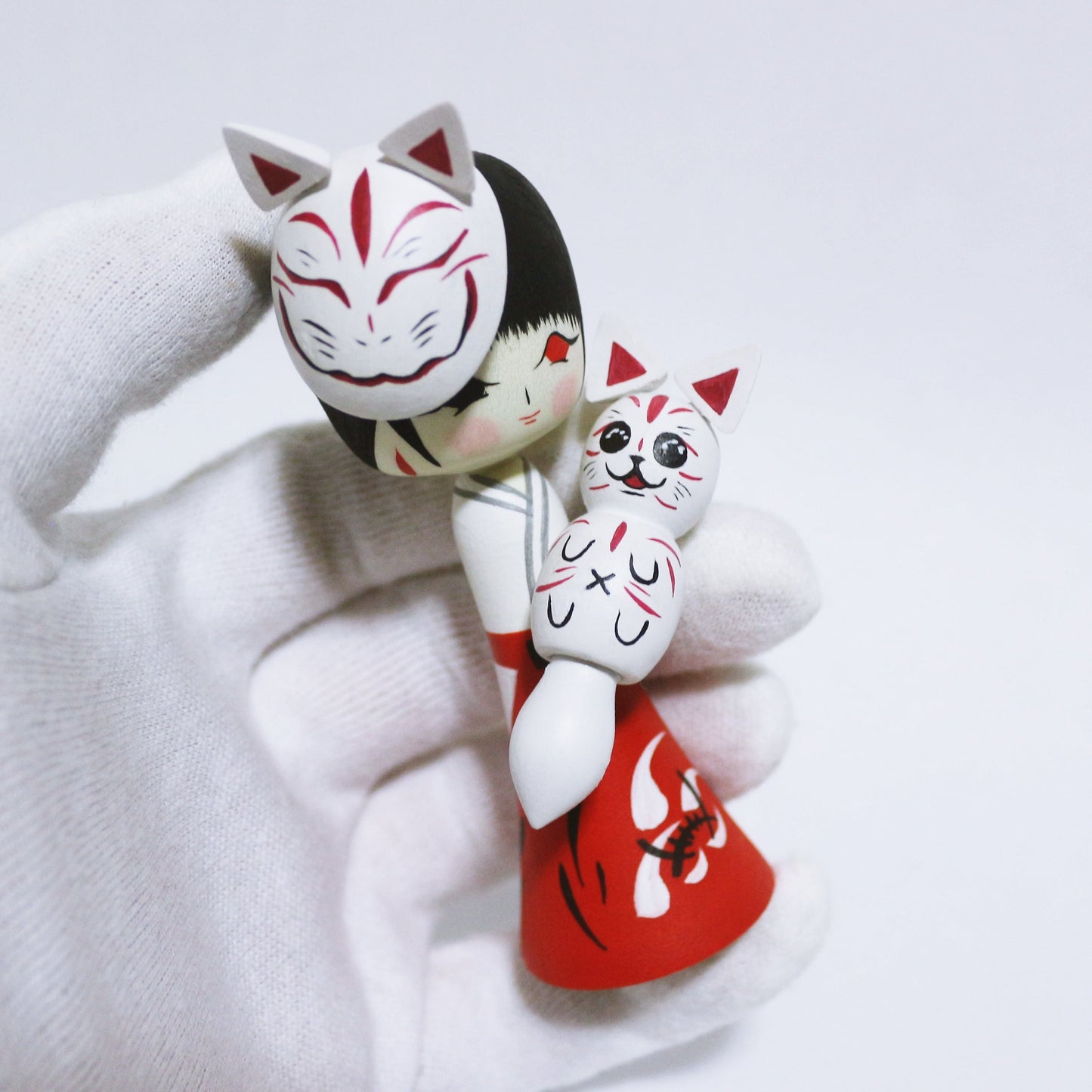 HALLOWEEN Cosplay 巫女　Shrine Maiden KOKESHI　※696