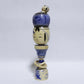 青紫 輪入れ　Blue-purple Wood-Ring KOKESHI　※769