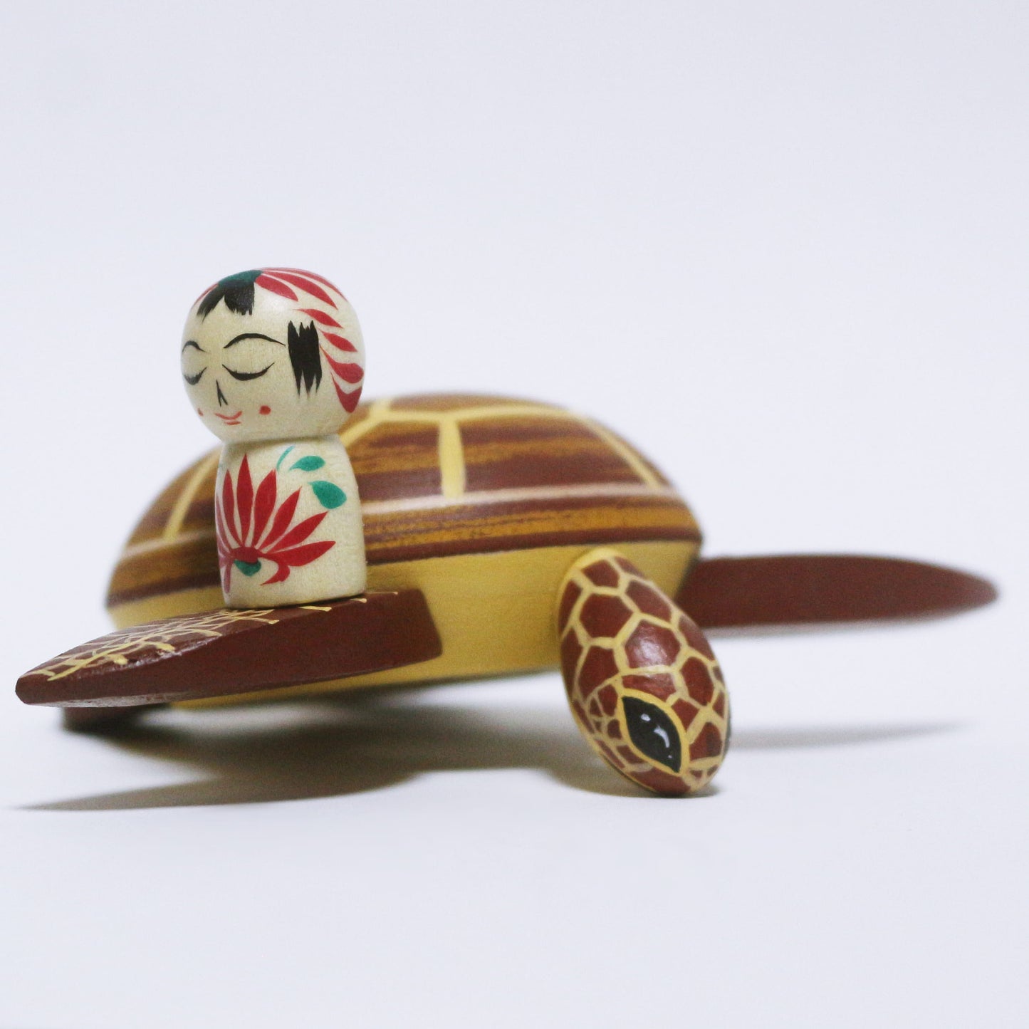 沖縄　ウミガメ　日本縦断こけし 1/47　OKINAWA Sea Turtle Japan-crossing KOKESHI 1/47　※844