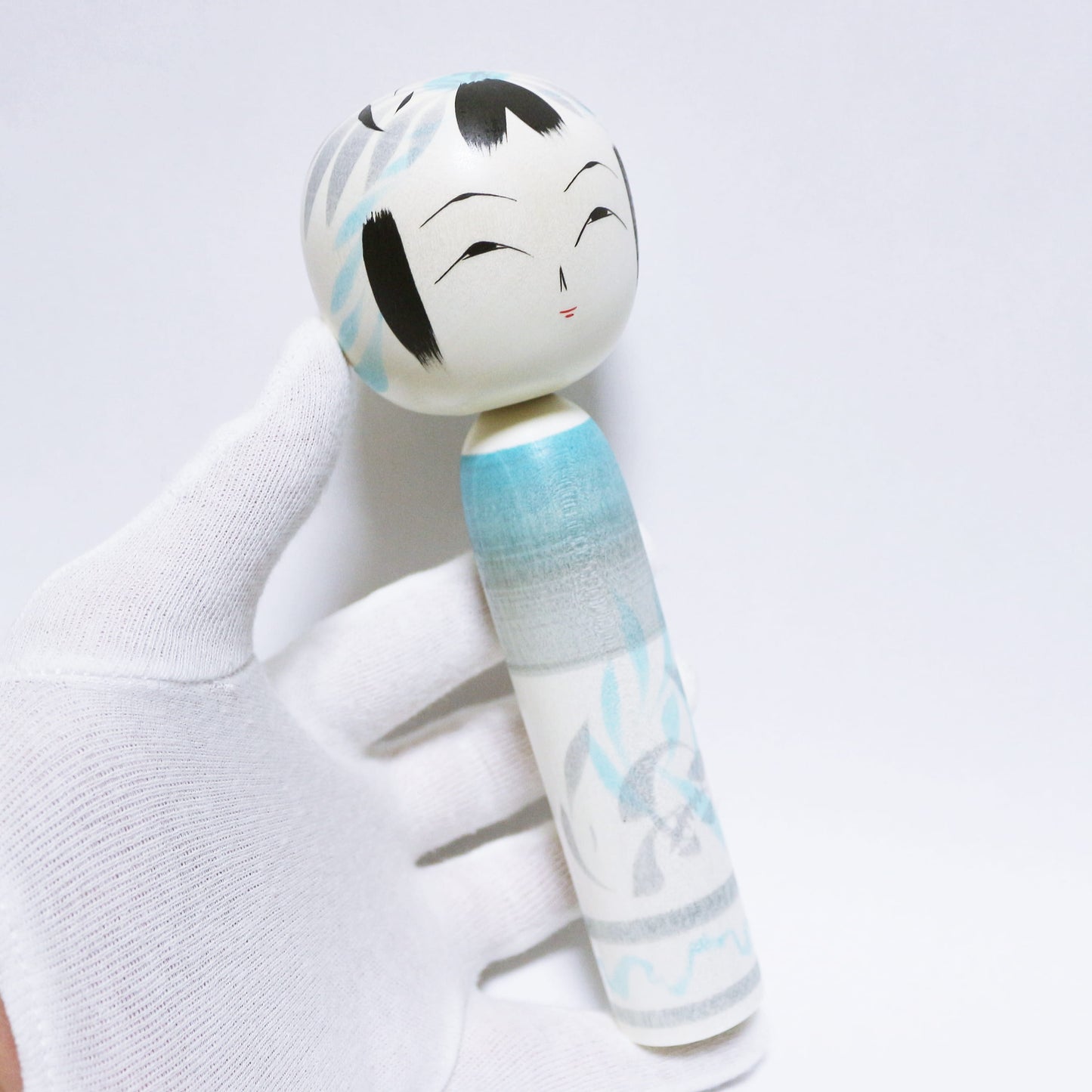 梅雨　灰青　曇天と雨　Rainy season　Cloudy and Rain　Gray blue　KOKESHI 　※852