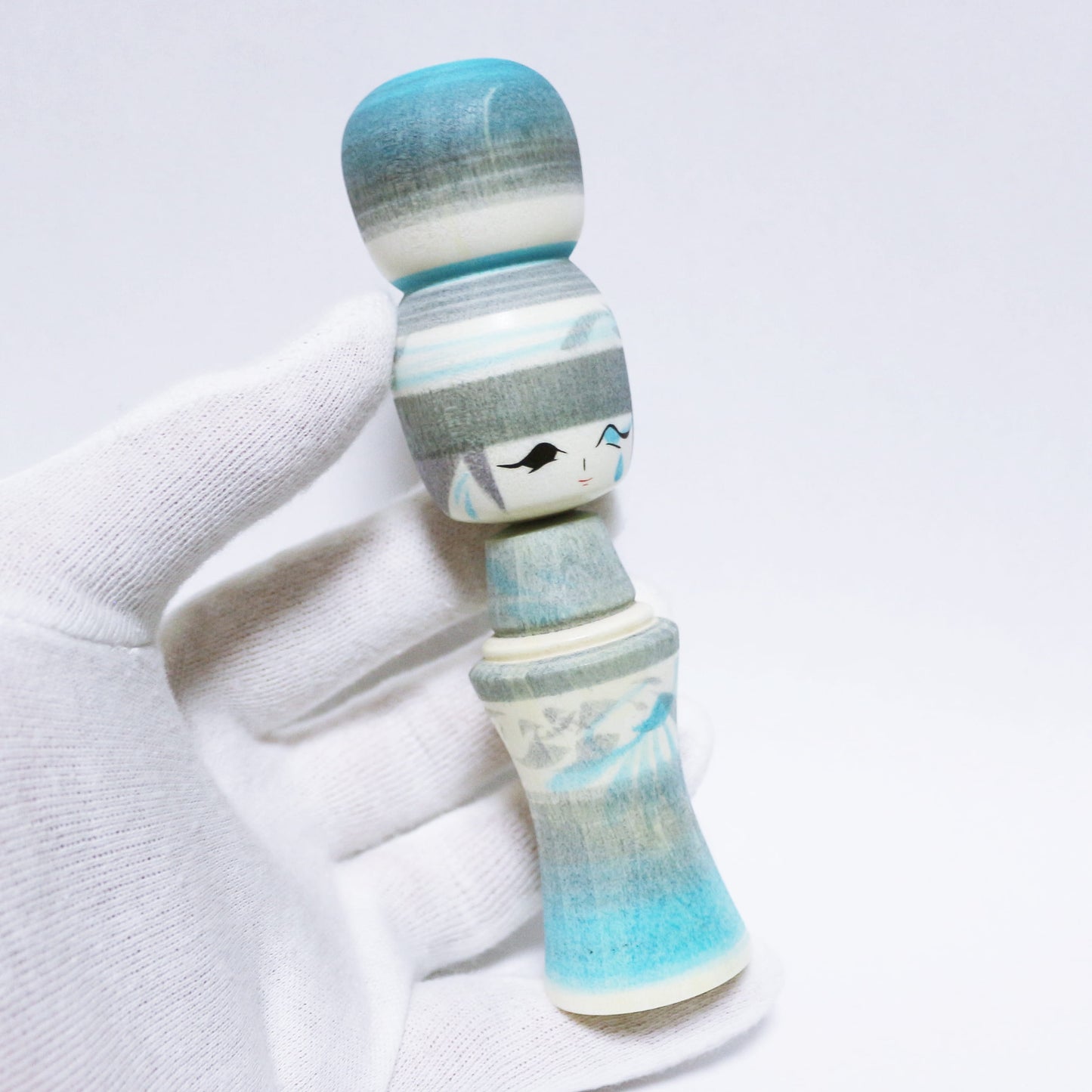 梅雨　曇天と雨　灰青　Rainy season　Cloudy and Rain　Gray blue　KOKESHI 　※853