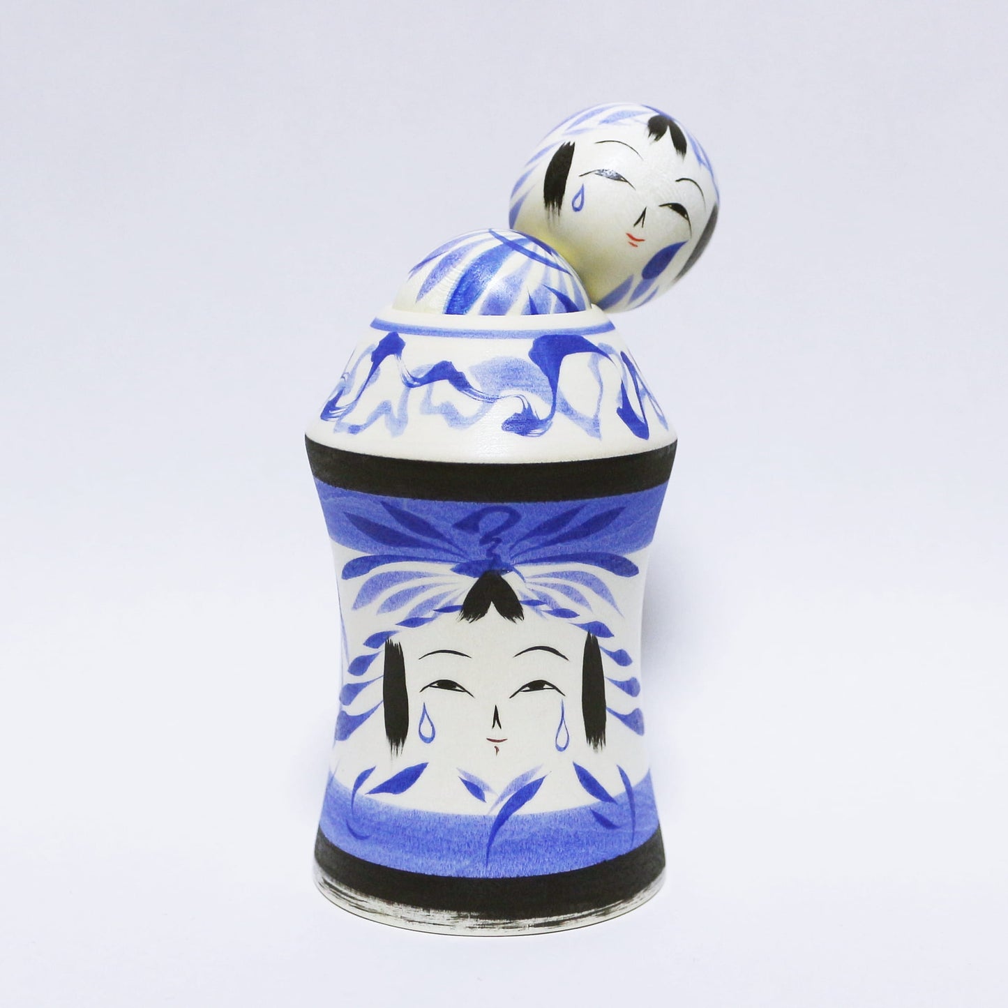 梅雨　雨　青紫　達磨玉入れえじこ　Rainy season　Japanese blue-purple　Rain　DARUMA TAMA-IRE EJIKO　※859