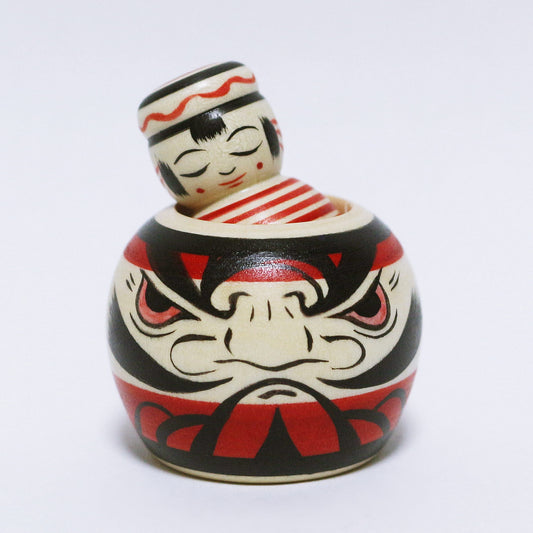 玉入れエジコ　双面達磨に守られて　Dual Faces of Daruma　Baby TAMA-IRE EJIKO　※864