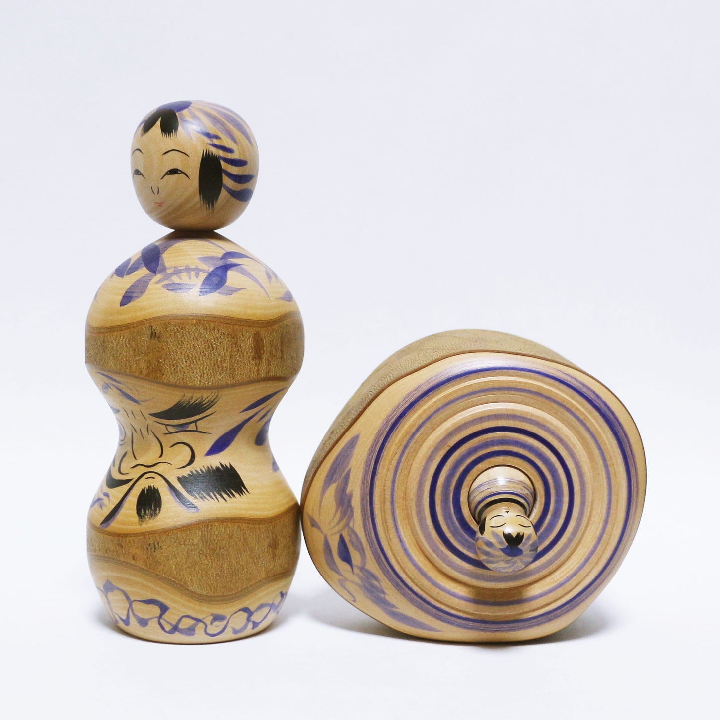 椿　達磨　帽子玉入れこけし　Camellia　Hat TAMA-IRE KOKESHI　※868