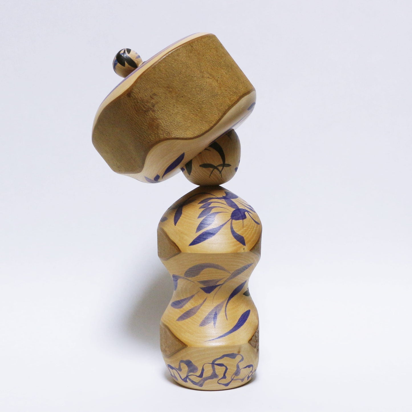 椿　達磨　帽子玉入れこけし　Camellia　Hat TAMA-IRE KOKESHI　※868
