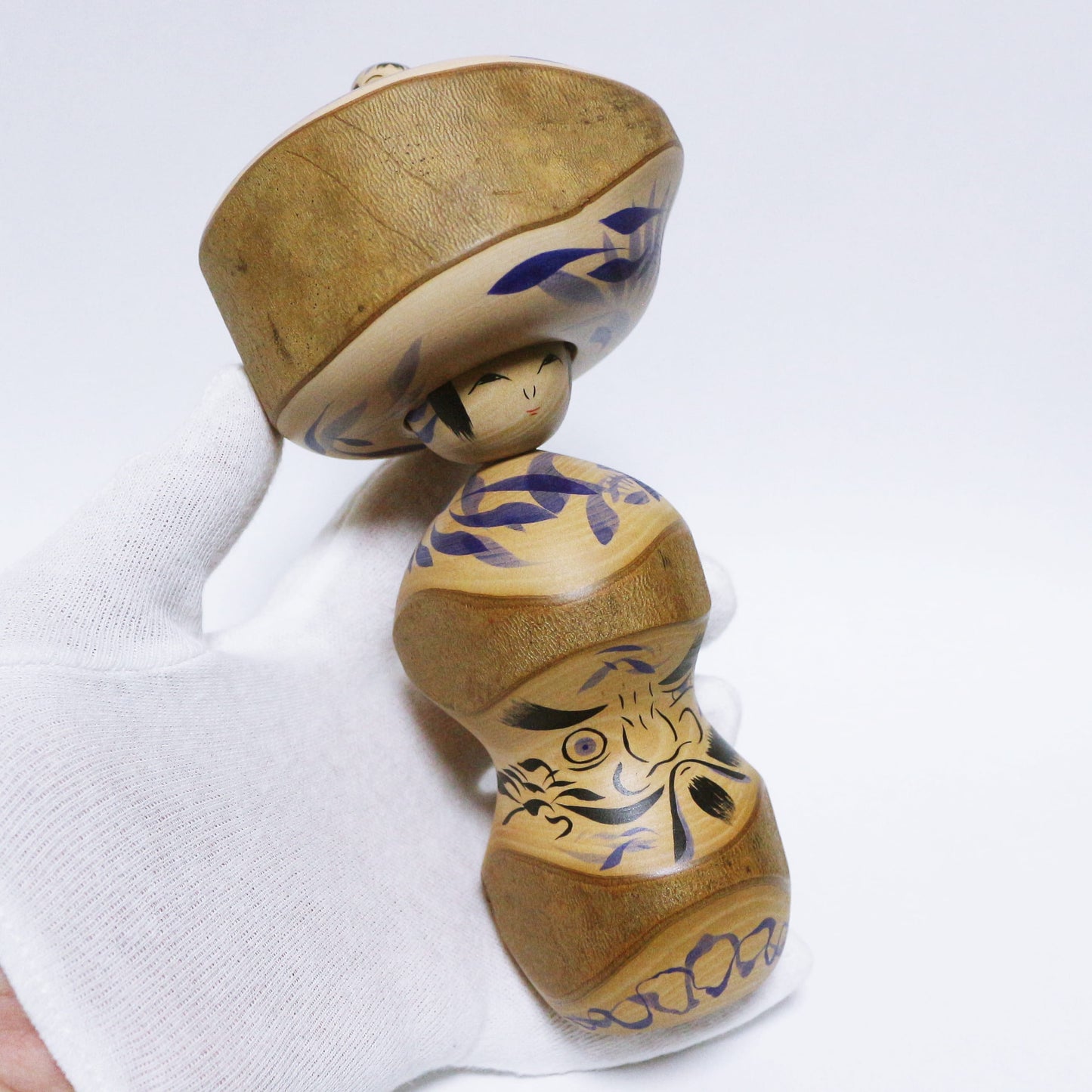 椿　達磨　帽子玉入れこけし　Camellia　Hat TAMA-IRE KOKESHI　※868
