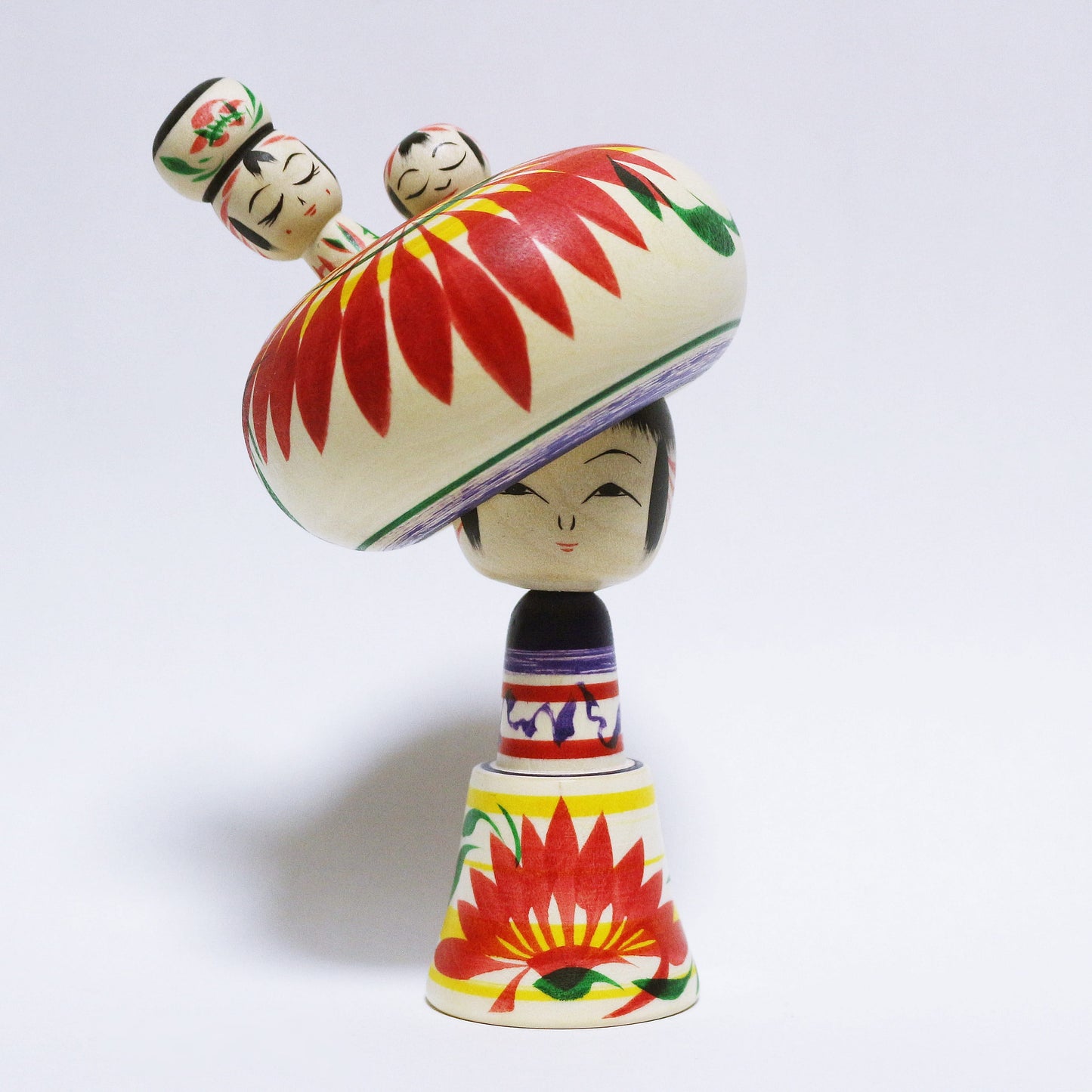 本人型　母子添い寝 玉入れえじこ帽子　Noboru Wagatsuma Style KOKESHI　Putting You to Sleep, Falling Asleep with You　TAMA-IRE Hat EJIKO　※890