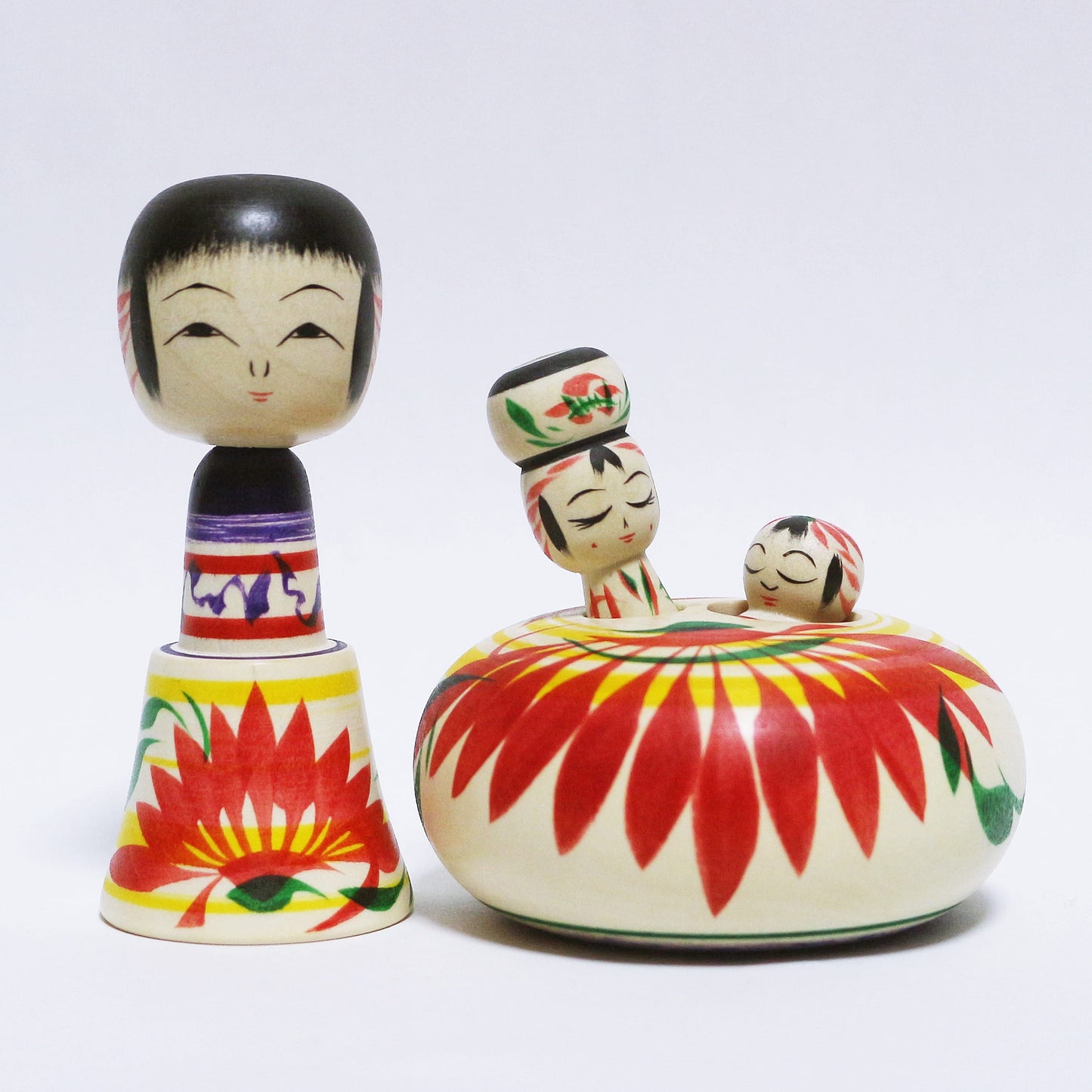 本人型　母子添い寝 玉入れえじこ帽子　Noboru Wagatsuma Style KOKESHI　Putting You to Sleep, Falling Asleep with You　TAMA-IRE Hat EJIKO　※890