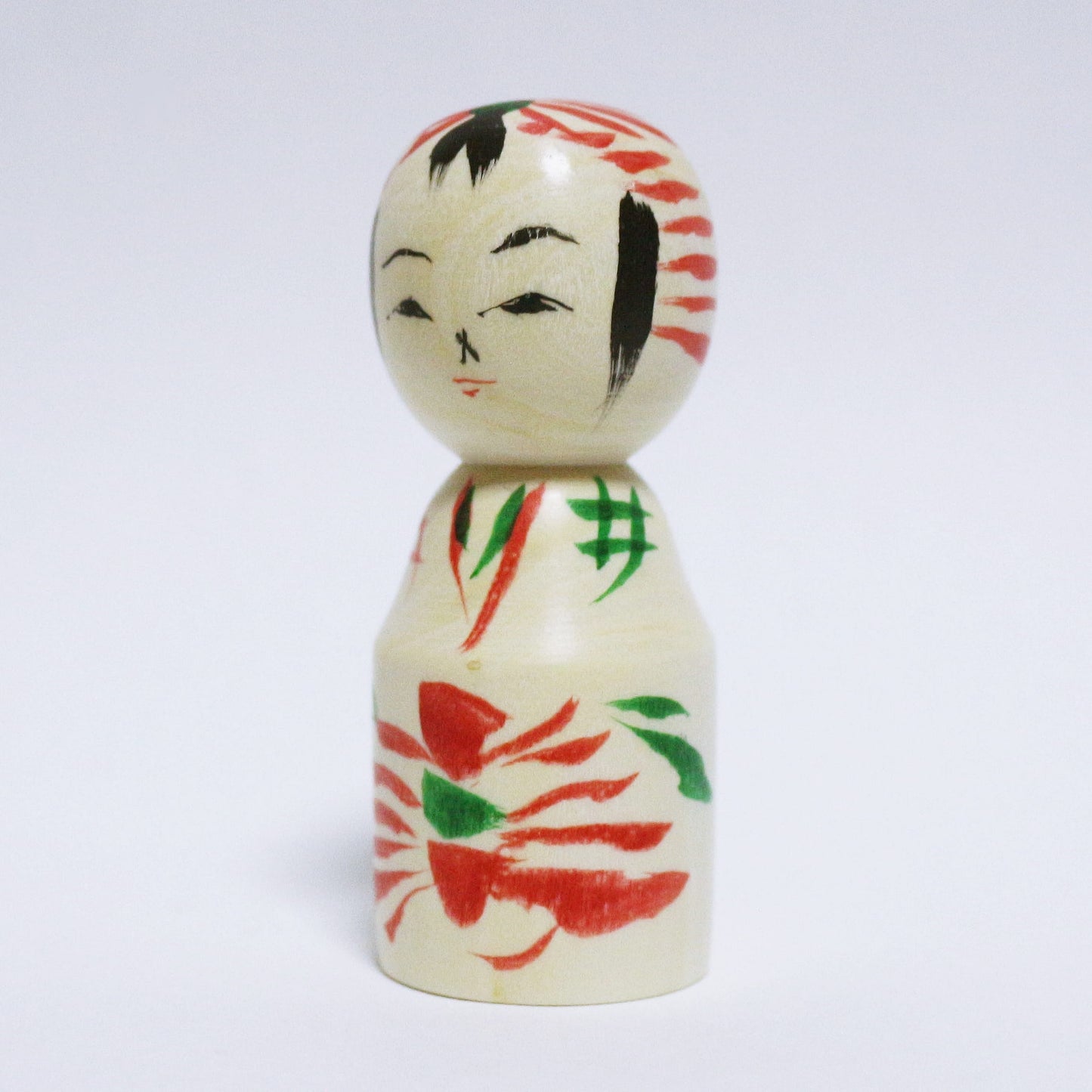 違和感こけし「利き手じゃない左手で描かれたよぉ」　Drawn with the non-dominant hand　Surreal KOKESHI　※897