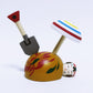 鹿児島　砂むし温泉　パラソル独楽　日本縦断こけし 2/47　KAGOSHIMA　Steam Sand Bath　Parasol / Umbrella spinning top　Japan-crossing KOKESHI 1/47　※902