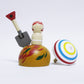 鹿児島　砂むし温泉　パラソル独楽　日本縦断こけし 2/47　KAGOSHIMA　Steam Sand Bath　Parasol / Umbrella spinning top　Japan-crossing KOKESHI 1/47　※902