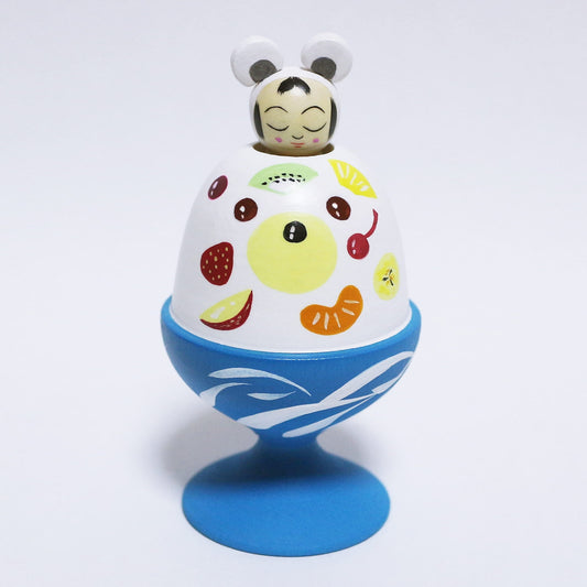 鹿児島　かき氷 しろくま　日本縦断こけし 1/47　KAGOSHIMA　Shirokuma shaved ice　Japan-crossing KOKESHI 2/47　※903