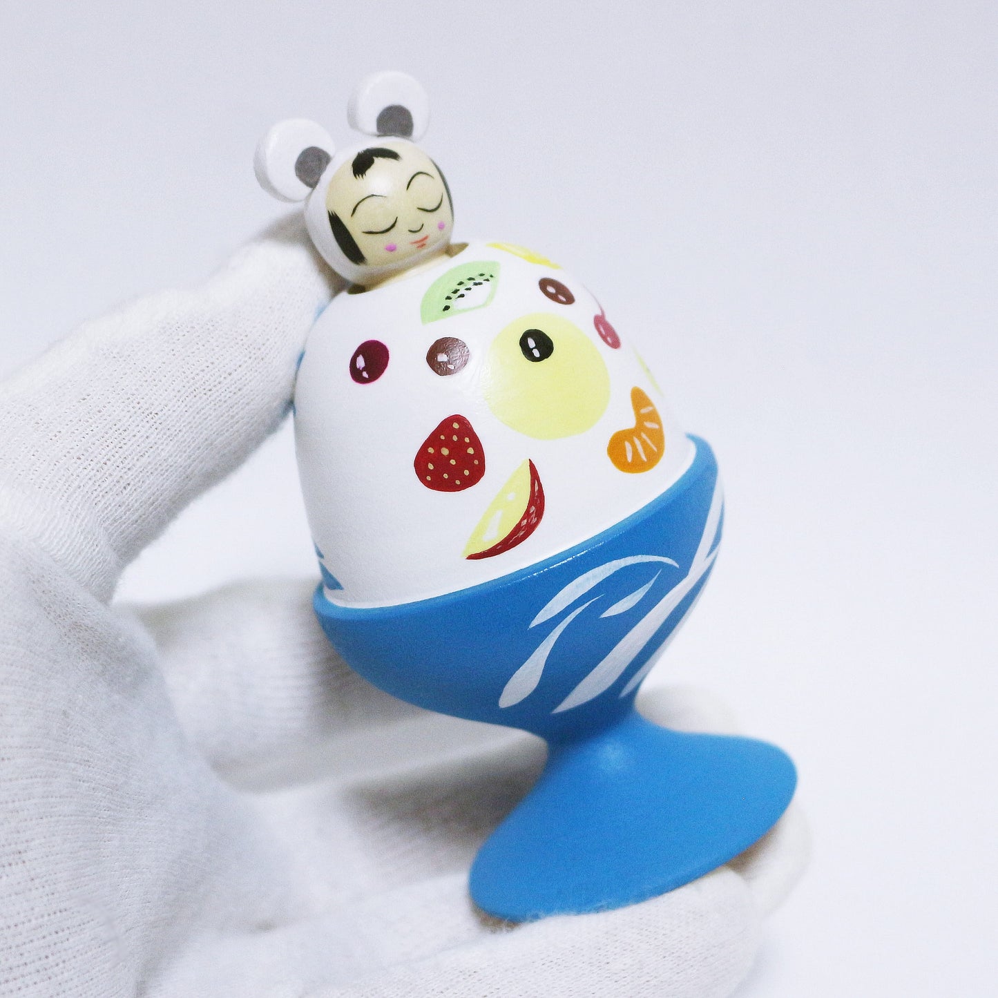 鹿児島　かき氷 しろくま　日本縦断こけし 1/47　KAGOSHIMA　Shirokuma shaved ice　Japan-crossing KOKESHI 2/47　※903