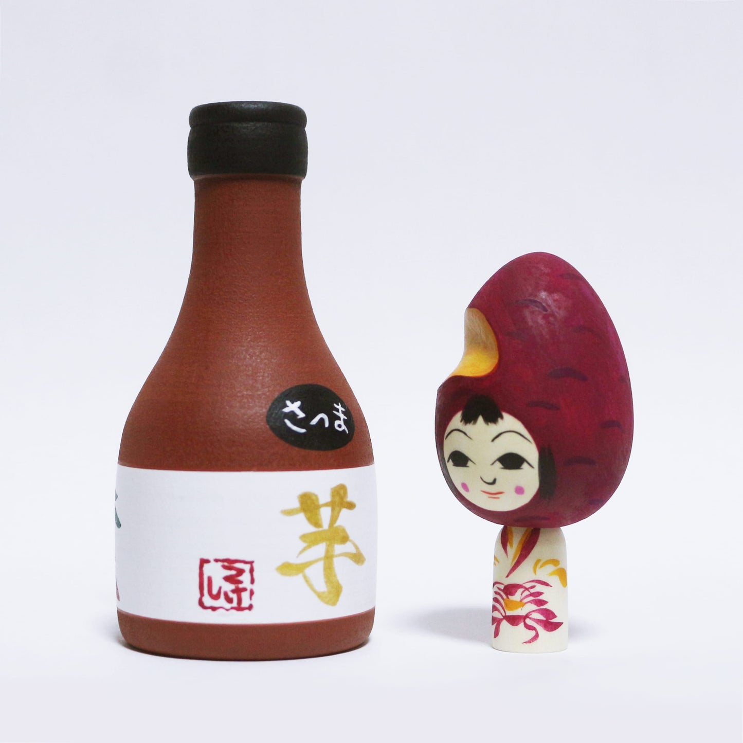 鹿児島　芋焼酎　日本縦断こけし 2/47　KAGOSHIMA　Sweet potato shochu　Japan-crossing KOKESHI 1/47　※905
